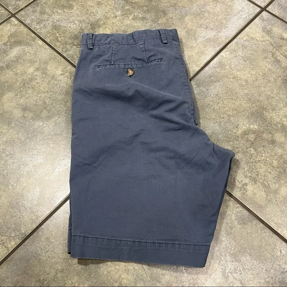 Polo Ralph Lauren Chino Khaki Gray Blue Shorts 36 Slim Stretch Casual Preppy EUC